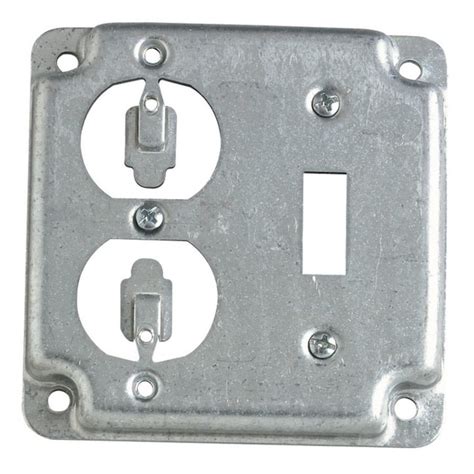 metal light box cover plate|electrical box plate covers.